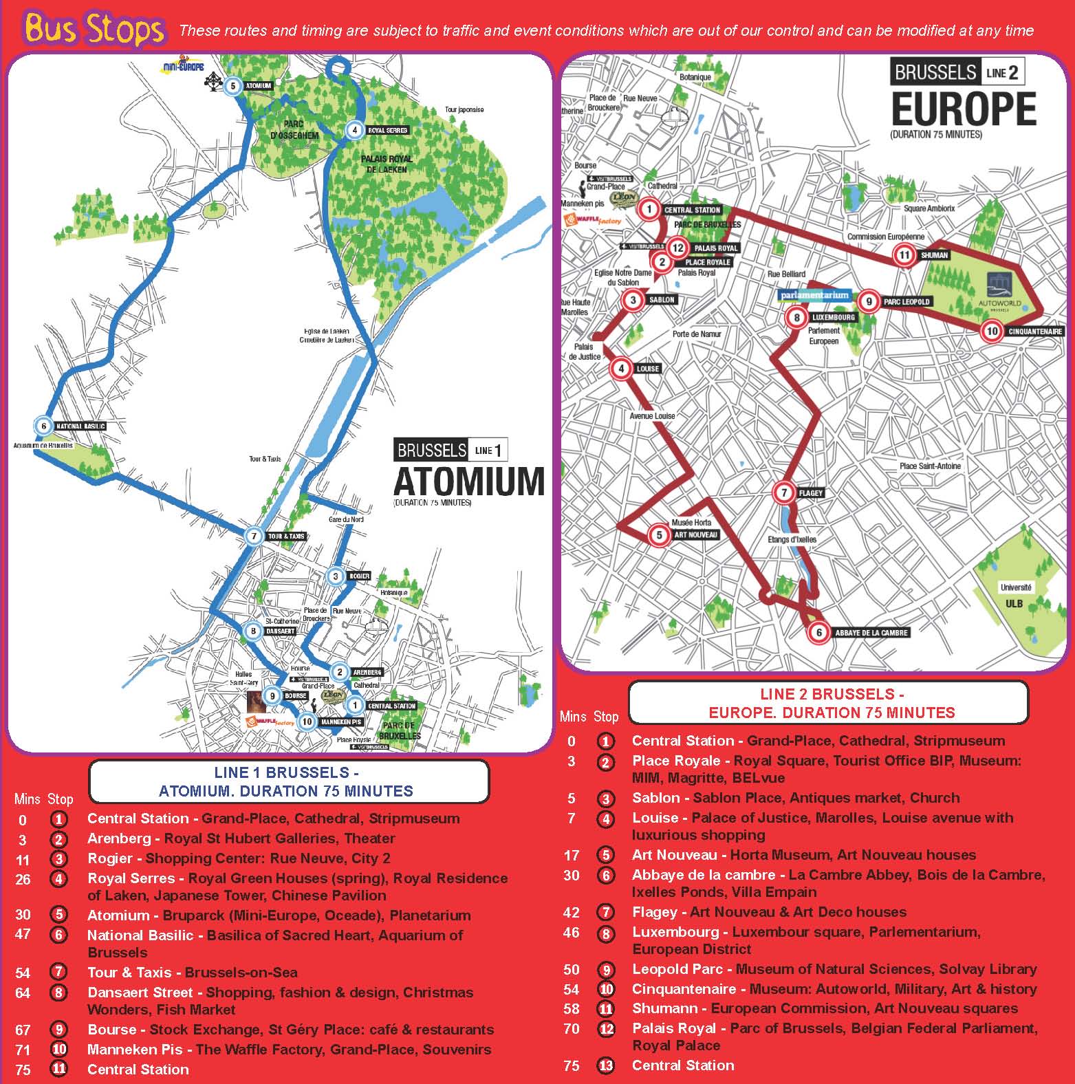 Stadtrundfahrt Brüssel Hop On Hop Off | Online buchen & sparen | GROUNDLINE